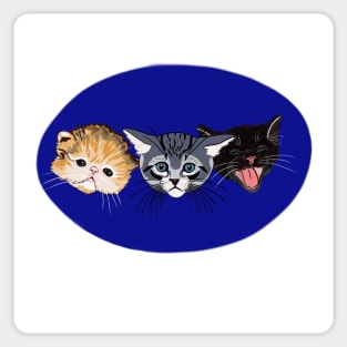 Tragic kittens Sticker